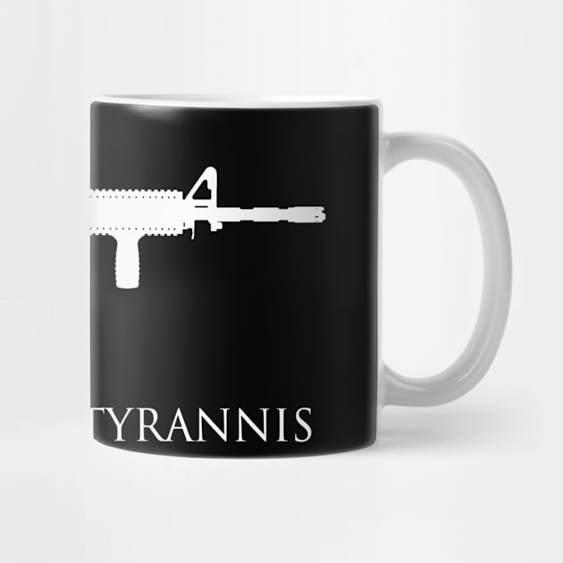 AR-15 - Sic Semper Tyrannis (White Logo) by DrSh0ckerDesigns